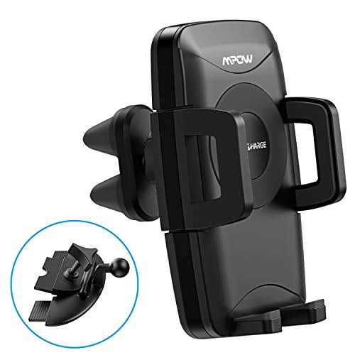 10W/7.5W Qi Fast Charging Car Phone Holder for Air Vent and CD Slot Compatible iPhone 11Series/iPhone 8/Galaxy S9 above Series 2-in-1 Car Phone Mount with Dual-clip Design Mpow Wireless Car Charger 10W/7.5W Qi Fast Charging Car Phone Holder for Air Vent and CD Slot Compatible iPhone 11Series/iPhone 8/Galaxy S9 above Series 2-in-1 Car Phone Mount with Dual-clip Design Mpow Wireless Car Charger